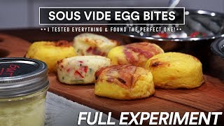 Sous Vide EGG BITES from STARBUCKS Experiment 8 Methods [upl. by Lipps]