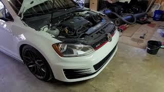 MK7 GTI Intercooler Install in 10 Minutes [upl. by Dadinirt]