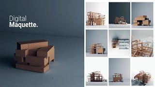 How to render an Architectural Maquette in VRay  SO EASY [upl. by Berkeley]