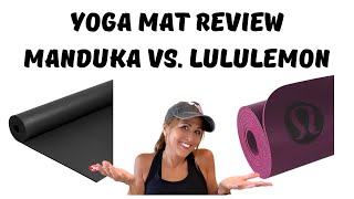 WHAT IS THE STICKIEST YOGA MAT Manduka vs Lululemon [upl. by Oakes513]