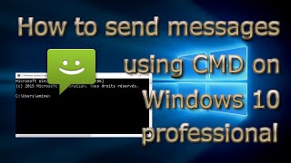 How to send messages using CMD on Windows 10 pro [upl. by Halyhs]