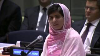 Malala Yousafzais Speech at the UN [upl. by Minne436]