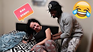 TICKLE PRANK ON MY GIRLFRIEND [upl. by Ubana]