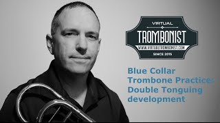 Blue Collar Trombone Practice Double Tonguing [upl. by Anairam]