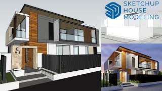 House Modeling in sketchup 2021 Sketchup Tutorial [upl. by Nereids]