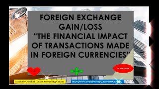 Foreign Exchange GainLoss Realized and Unrealized Foreign Exchange GainLossWith Example amp Entry🤗 [upl. by Ainoz127]