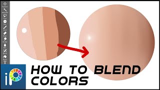 How to blend colors IBISPAINT X SHORTS [upl. by Leirud194]