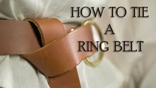 How to Tie a Ring Belt from Medieval Collectibles  Medieval Masterclass [upl. by Nahtnanhoj]