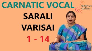 Sarali Varisai  1  14 All three speeds [upl. by Enomahs]