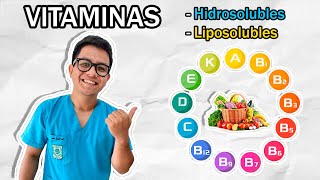 Vitaminas Liposolubles e Hidrosolubles– Fácil [upl. by Doraj981]