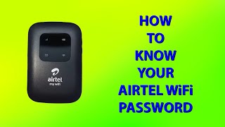 How To Find Airtel My WiFi Password [upl. by Adamsen]