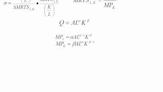 Econ  CobbDouglas Elasticity of Substitution [upl. by Veron]