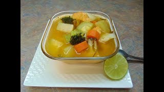 Caldo de verduras Rico y Facil [upl. by Kcod]