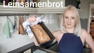 Vegan  Leinsamenbrot  Healthy [upl. by Idola473]