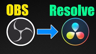 OBS Video Recording to DaVinci Resolve Settings Tutorial [upl. by Lemmueu]