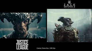 Justice League Comparison 2017 vs 2021  Steppenwolfs Arrival [upl. by Pardoes]