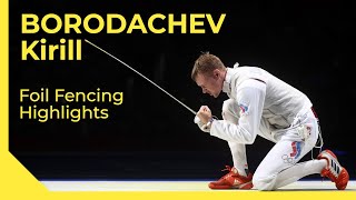 Kirill Borodachev Foil Fencing Highlights [upl. by Ifar]