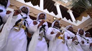 Alardah Alnajdiyah dance drumming and poetry in Saudi Arabia [upl. by Aivatnohs]