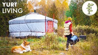 Woman Living Fully OffGrid for 2 Years in a Tiny Yurt [upl. by Drusus]