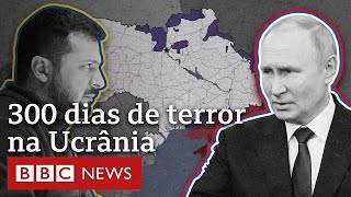 Como está guerra na Ucrânia após 300 dias [upl. by Cupo]