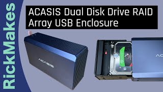 ACASIS Dual Disk Drive RAID Array USB Enclosure [upl. by Llevad]