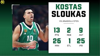 Panathinaikos  Anadolu Efes 10489  Euroleague R26 Kostas Sloukas 13 Points  25 PIR [upl. by Aznaed264]