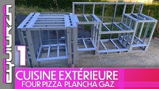 PROJET  Cuisine Extérieure  Four à Pizza  Plancha  DIY Outdoor Kitchen  PART 1 [upl. by Kerrison108]