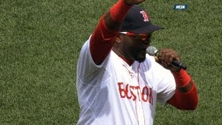 David Ortiz rallies the Boston crowd after Boston Marathon tragedy [upl. by Pleasant]