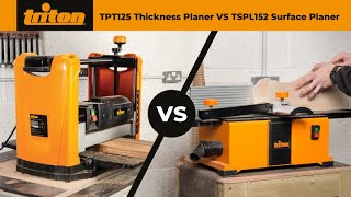 Triton TPT125 Thicknesser amp TSPL152 Surface Planer  Jointer – A Comparison Guide [upl. by Isis]