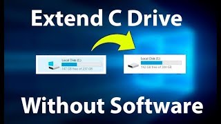 How to Extend C Drive in Windows 10 amp Windows 11 without Software [upl. by Millard435]