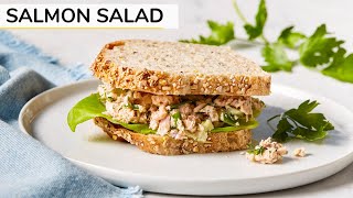 BEST SALMON SALAD  canned salmon recipe [upl. by Bidle]