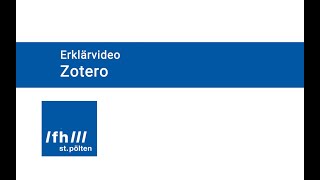 Zotero Erklärvideo [upl. by Cosmo]