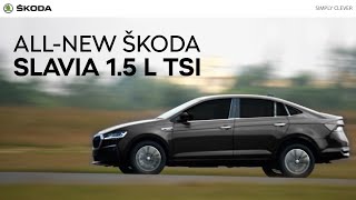 The Performanceoriented ŠKODA SLAVIA 15 L TSI  A Class of its Own [upl. by Dicks]