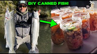 CANNING FISH Winter Steelhead Fishing amp DIY Canning HowTo [upl. by Magnusson87]