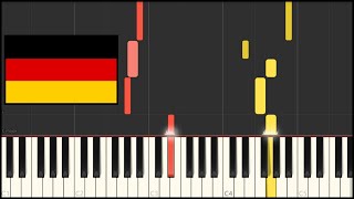 Germany National Anthem  Deutschlandlied Piano Tutorial [upl. by Nevyar]