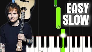 Ed Sheeran  Perfect  EASY SLOW Piano Tutorial [upl. by Bloem]