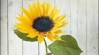 Como hacer flores de papel Girasoles Super faciles y rapidas  DIY Manualidades 22 [upl. by Summons]