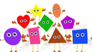 Learn Shapes Song  Colors Vehicles Fruits Vegetables and Shapes Songs amp Rhymes for Children [upl. by Bevus]