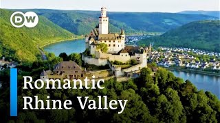 Castles Along the Rhine River From Bingen to Koblenz  Germanys Upper Middle Rhine Valley by Drone [upl. by Attennot]