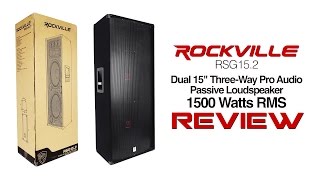 Rockville  RSG152 Dual 15quot PA Speakers Review [upl. by Dez]