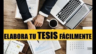 CÓMO HACER UNA TESIS FÁCILMENTE  ESTRUCTURA [upl. by Acisej]