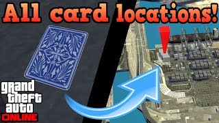 All playing card locations  GTA Online guides [upl. by Ynaffad525]