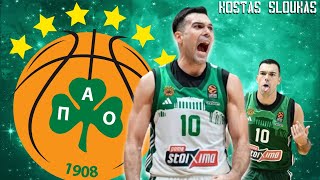 Kostas Sloukas • Panathinaikos BC • Highlights 202324 4K [upl. by Enillebyam]