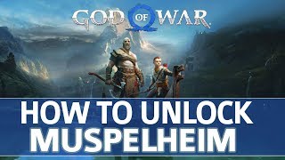 God of War  How to Unlock Muspelheim Realm All Muspelheim Language Cipher Locations [upl. by Ikik]