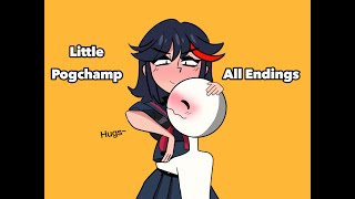 Little PogchampAll Endings [upl. by Ellemrac]