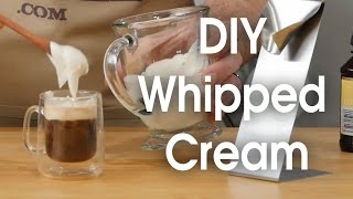 DIY whipped cream in 60 seconds [upl. by Atnamas]