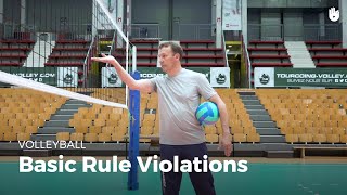 Basic rule violations  Volleyball [upl. by Sioled]