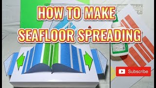 HOW TO MAKE SEAFLOOR SPREADING MODEL [upl. by Ylatfen]