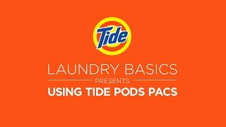 Tide PODS®  Laundry Tips How to Use Tide PODS® [upl. by Akihsan]