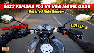 2023 Yamaha FZ V4 OBD2 Detailed Ride Review  SR Motoworld [upl. by Ronnie220]